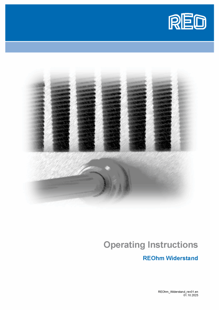 Braking Resistor Operating Instructions